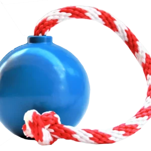 USA-K9 Cherry Bomb Durable Rubber Chew Dog Toy, Treat Dispenser, Reward Toy, Tug Toy, and Retrieving Toy