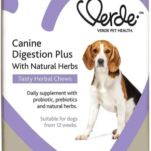 Verde Canine Digestion Plus Formula Dog Supplements - 60 Count - 6.3 oz