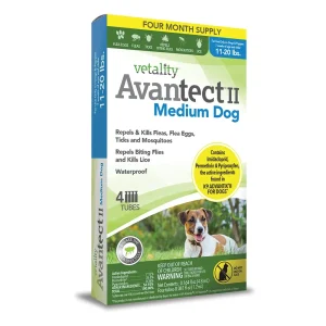 Vetality Avantect II Spot On Medium Dogs 4 Month