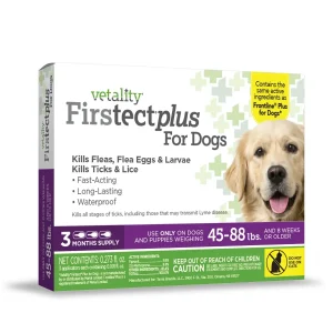 Vetality Firstect Plus Spot On For Large Dogs 3 Month