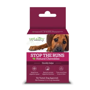 Vetality Stop The Runs Chewables for Dogs
