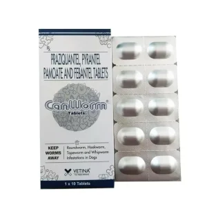 Vetina Canworm Tablet Dewormer for Dogs
