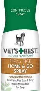 Vet's Best Natural Flea Home and Go Dog Flea and Tick Spray - 6.3 oz