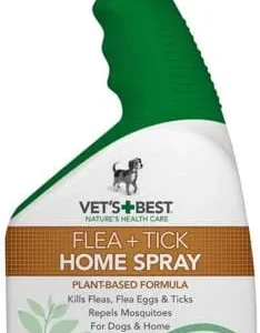 Vet's Best Natural Home Dog Flea and Tick Spray - 32 oz