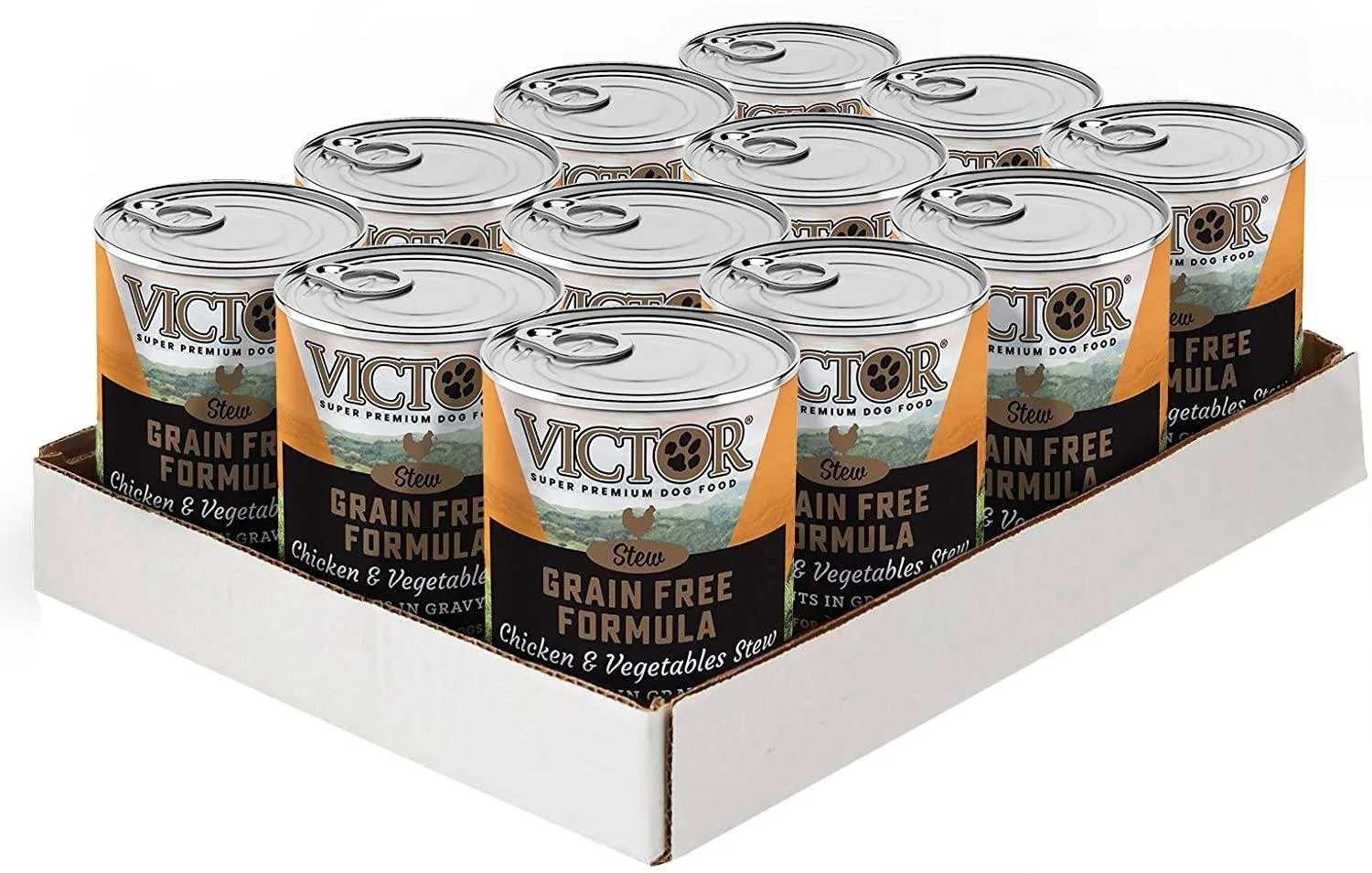 Victor Grain Free Chicken & Vegetable in Gravy Canned Dog Food - 13.2 oz - Case of 12 - Image 2