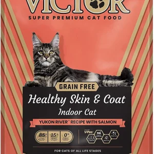 Victor Grain Free Healthy Skin & Coat Indoor Cat Dry Cat Food - 15 lb Bag