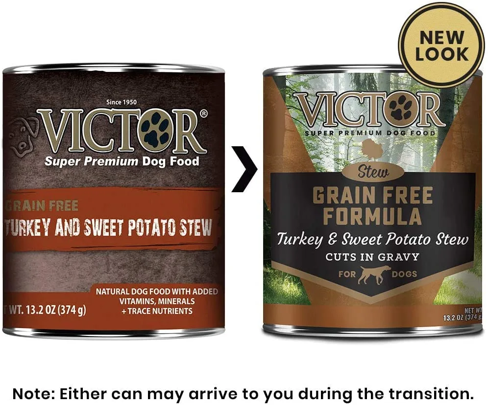 Victor Grain Free Turkey & Sweet Potato Stew Canned Dog Food - 13.2 oz - Case of 12 - Image 2