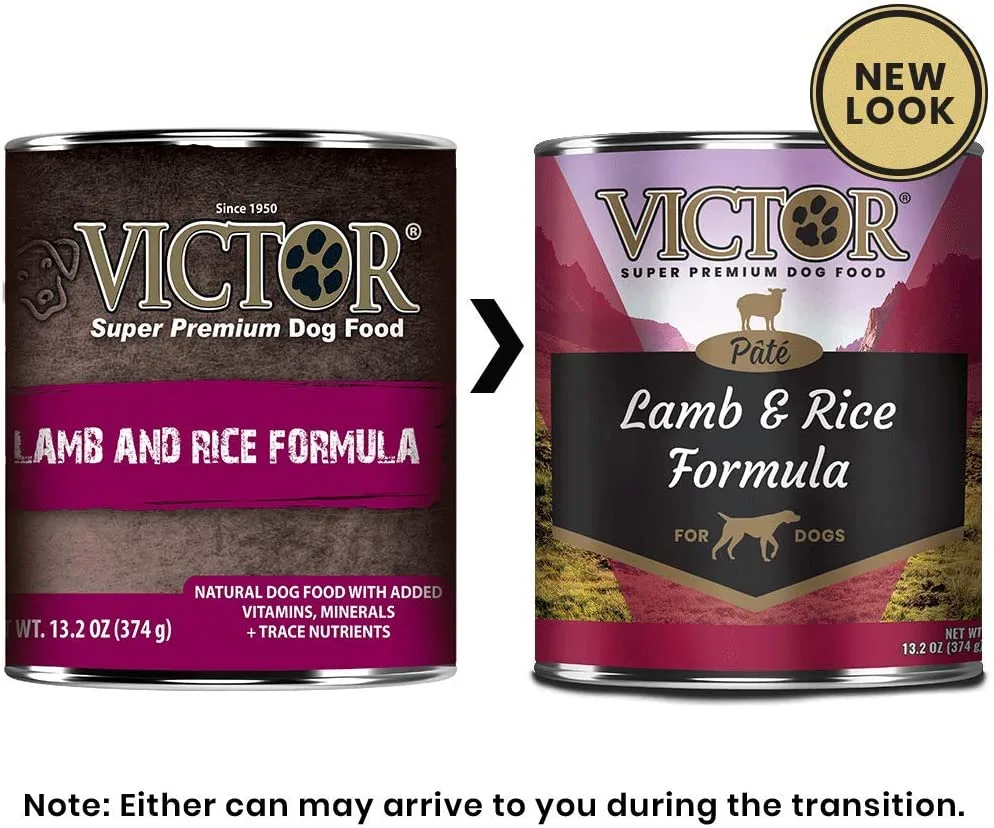 Victor Lamb & Rice Pate Canned Dog Food - 13.2 oz - Case of 12 - Image 2