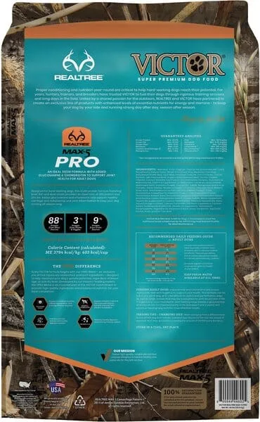 Victor Realtree Max-5 Pro Dry Dog Food - 5 lb Bag - Image 2