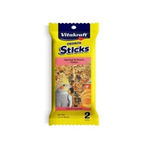 Vitakraft Crunch Sticks Apricot & Peach Cockatiel Treats 2 Pack