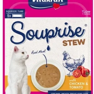 VitaKraft Souprise Stew Lickable Cat Treat Chicken and Tomato
