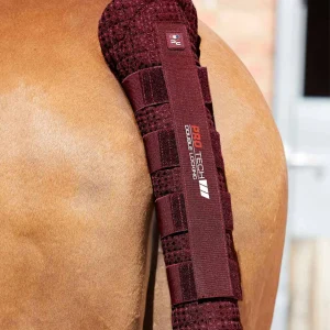 Waffle Quilted Double Locking Tail Guard Burgundy
