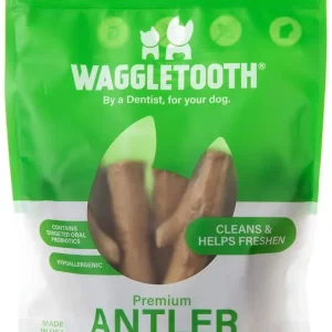 WaggleTooth Dentle Antler Chew - Medium/Large - 14.3 oz