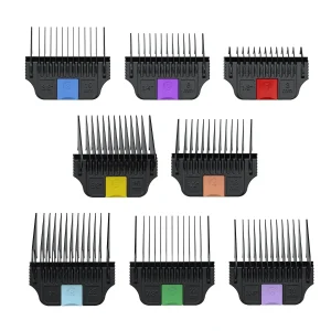 Wahl 8 pc Stainless Steel Wide Blade Attachment Comb Set