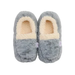 Warmies Grey Sherpa Slippers