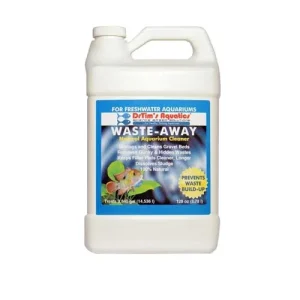 Waste-Away Natural Aquarium Cleaner for Freshwater Aquaria (128 oz) - Dr Tim's