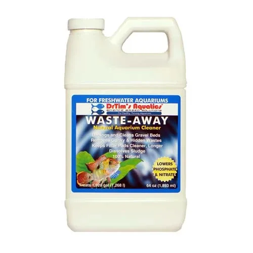Waste-Away Natural Aquarium Cleaner for Freshwater Aquaria (64 oz) - Dr Tim's