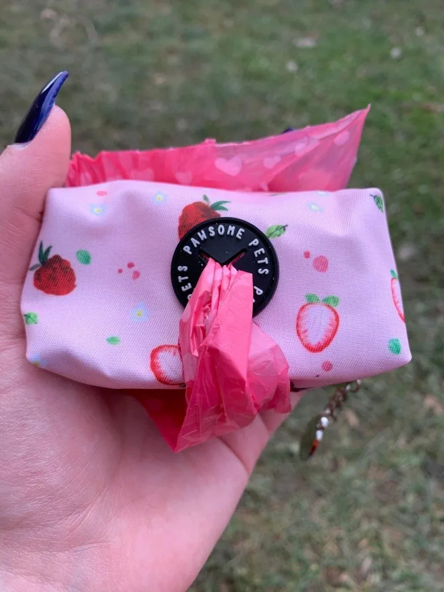 WASTE BAG HOLDER-Strawberry - Image 2