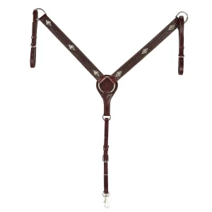 WD Tack Diamond Stamp Heavy Oil 1 1/2 inch Straight Breast Collar
