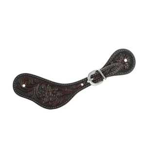WD Tack Heavy Oiled Antique Floral Ladies Dove Wing Spur Straps