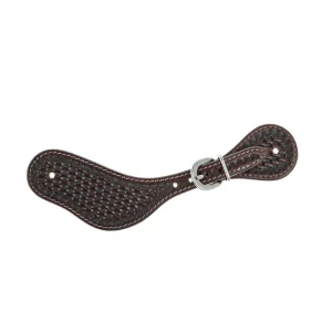 WD Tack Heavy Oiled Basket Tooled Ladies Dove Wing Spur Straps