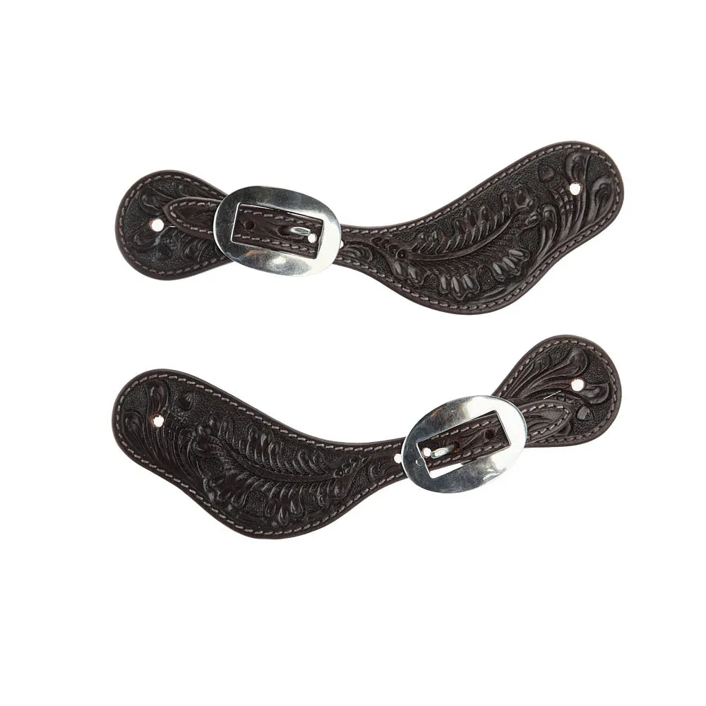 WD Tack Heavy Oiled Dark Oak Ladies Dove Wing Spur Straps - Image 2