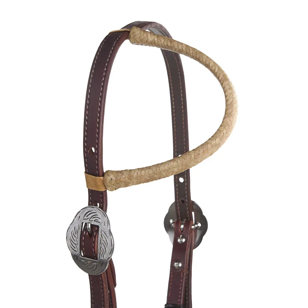 WD Tack Natural Black Rawhide Braided Double Buckle Latigo Leather Single Ear - Image 2