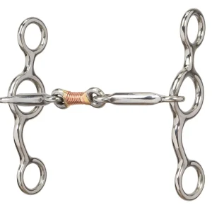 Weaver Leather® All-Purpose Bit with 5" Sweet Iron Copper Wire-Wrapped Dog Bone Mouth