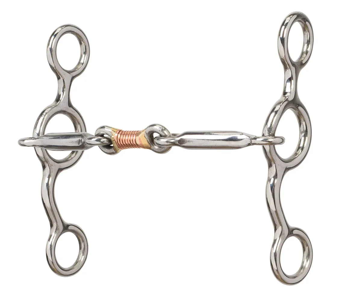 Weaver Leather® All-Purpose Bit with 5" Sweet Iron Copper Wire-Wrapped Dog Bone Mouth