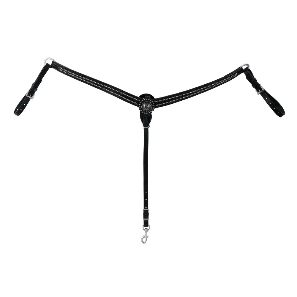 Weaver Leather Back In Black Breast Collar