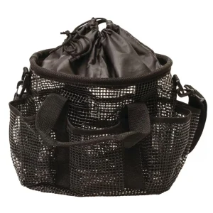 Weaver Leather Black Mesh Tote Grooming Bag