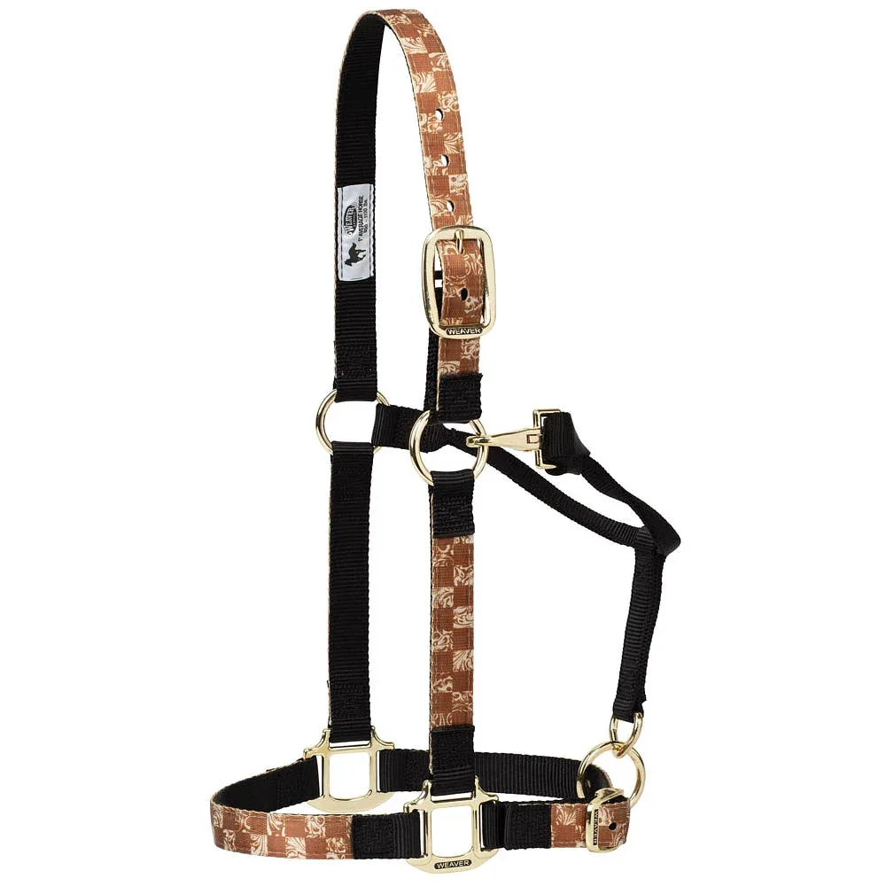Weaver Leather Checkerboard Pattern Nylon Adjustable Halter