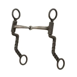Weaver Leather Ken McNabb Buffed Black Sweet Iron Snaffle Bit