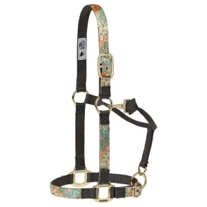 Weaver Leather Retro Flower Pattern Nylon Adjustable Halter