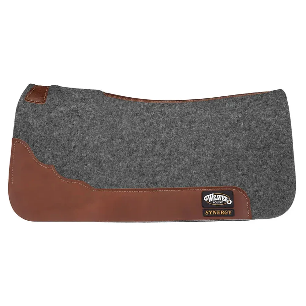 Weaver Leather Synergy Charcoal Merino Wool Felt Saddle Pad - Image 2