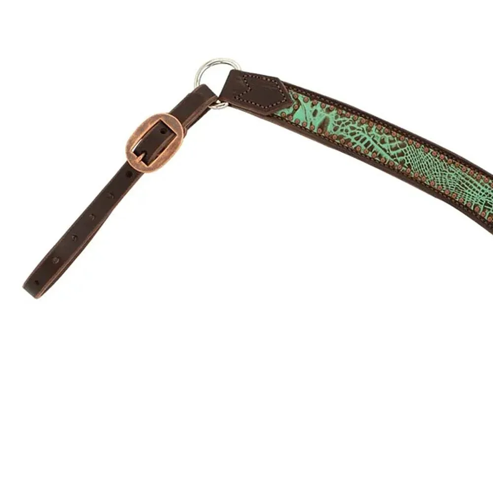 Weaver Leather Turquoise Croc Breast Collar - Image 2