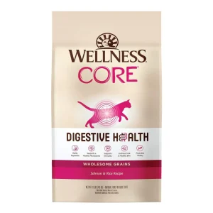Wellness CORE Digestive Health Dry Cat Food - Salmon and Rice Recipe, 11 lb
