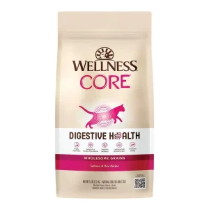 Wellness CORE Digestive Health Dry Cat Food - Salmon and Rice Recipe, 5 lb