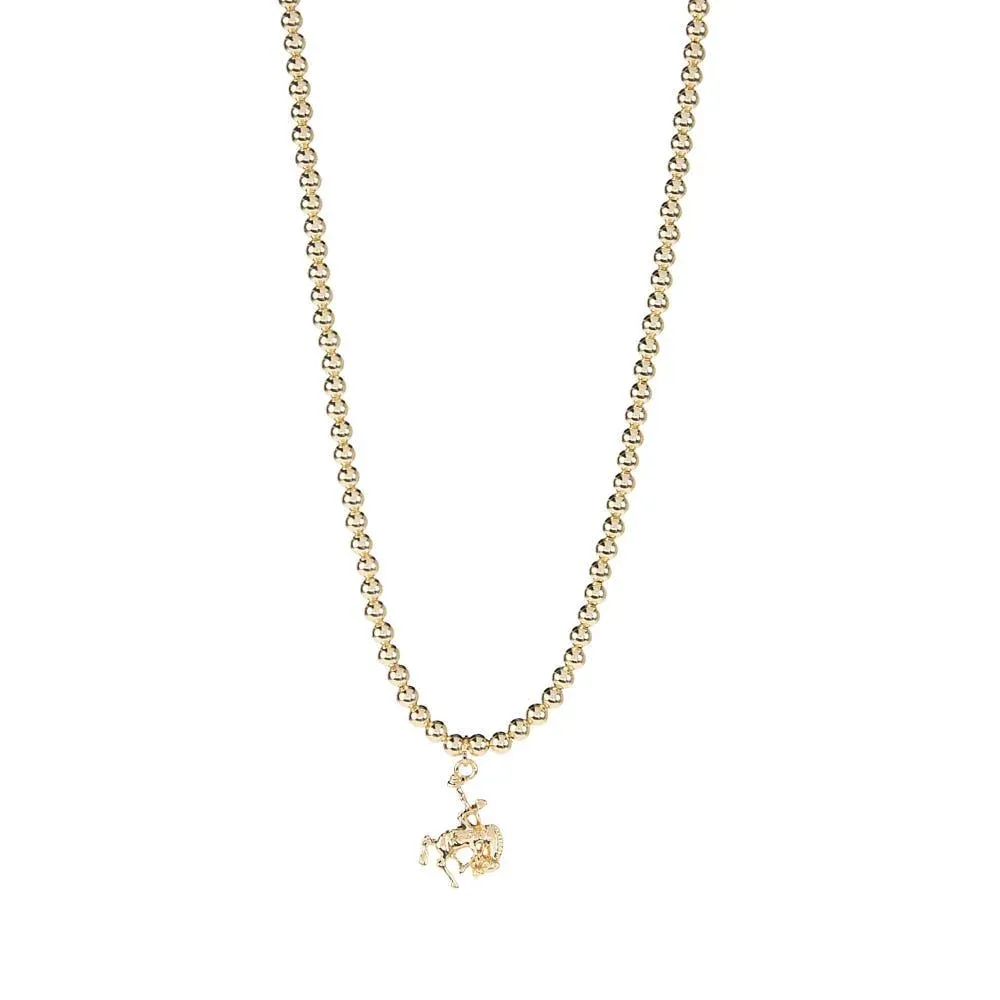 West And Company Bucking Horse Charm Necklace