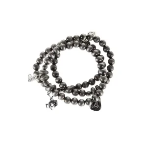 West And Company Navajo Pearl Charm Bracelet