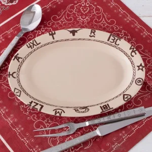 West Creation Branded Oval Serving Platter