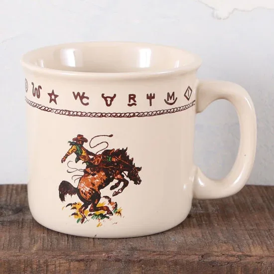 West Creation Ceramic Old 20 oz. Camp Mugs - Image 2