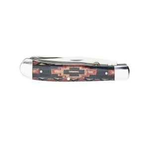Western Fashion Circle SH Cutlery 4 1/4In Brown Southwest Trapper Knife