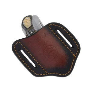 Western Fashion Circle SH Cutlery White And Black Bone Castration Knife With Sheath