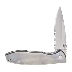 Western Fashion Circle SH Stainless Steel Roping Knife w/Clip CSH-573SS