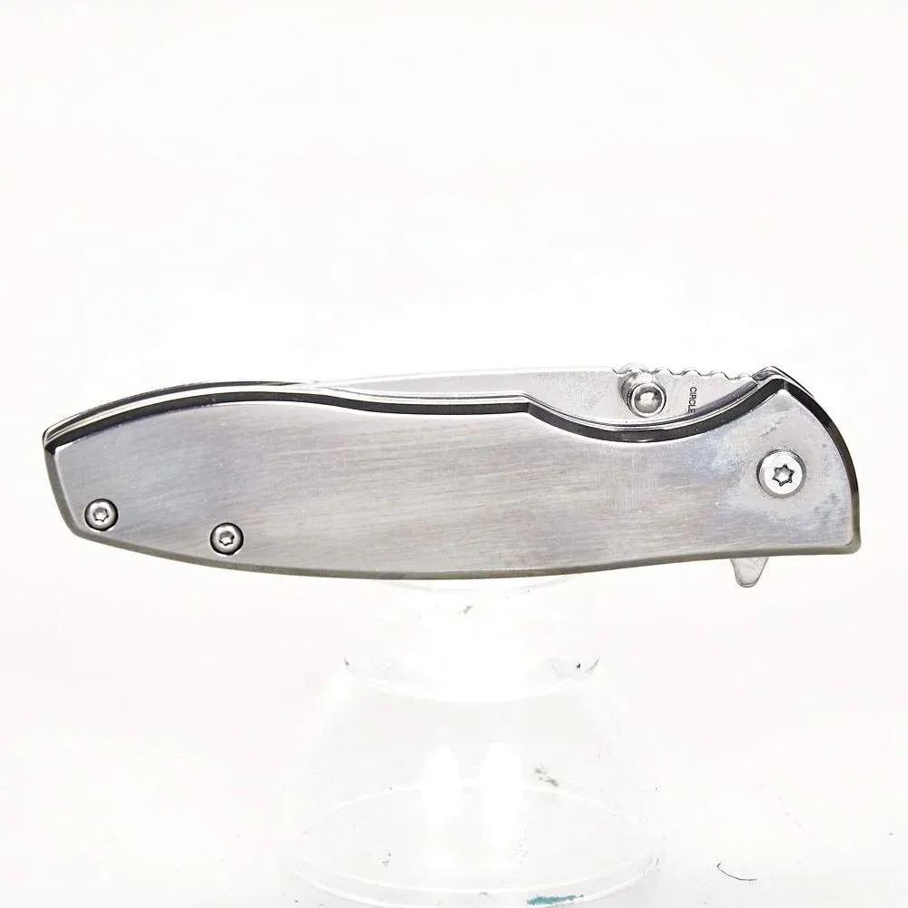 Western Fashion Circle SH Stainless Steel Roping Knife w/Clip CSH-573SS - Image 2