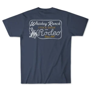 Whiskey Bent Hat Co Mens Stock Show Blue Tee
