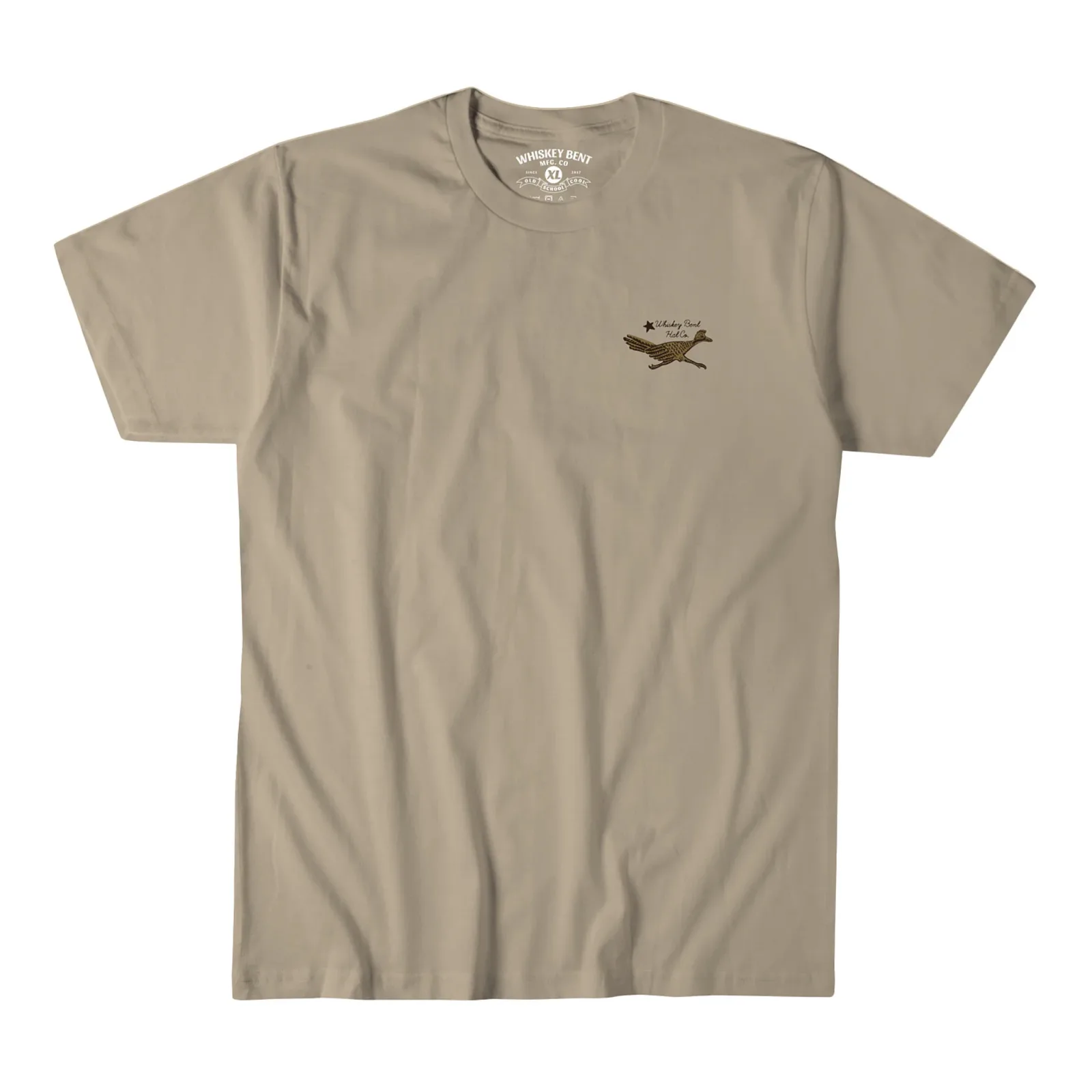 Whiskey Bent Hat Co Mens Tan Roadrunner Tee - Image 2