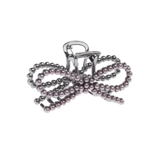 Wild Junkie Faux Pearl Bow Hair Claw