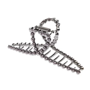 Wild Junkie Faux Pearl Claw Hair Clip